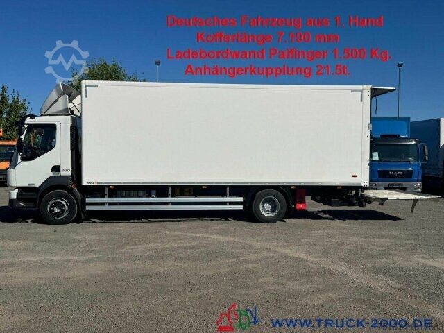 LKW mit Kofferaufbau Volvo FL16 280 LBW Palfinger 1500 Kg + AHK + Klima