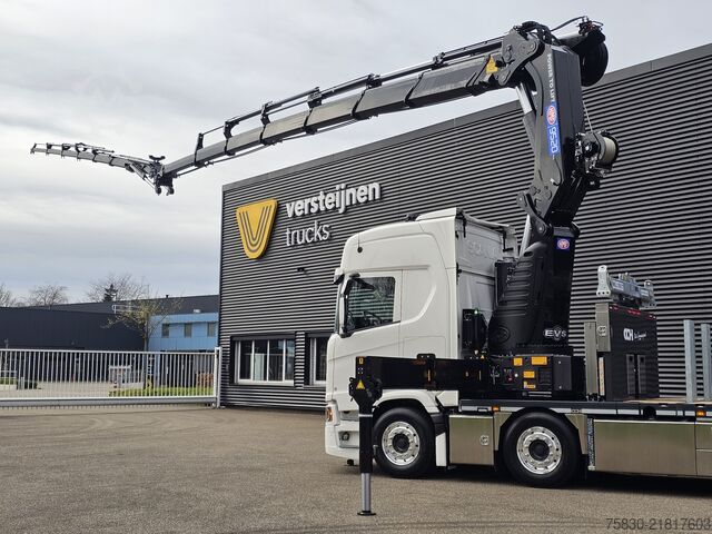 Crane truck Scania R590 V8 / 8x2 / HMF 9520 + JIB + LIER / TREKKER...