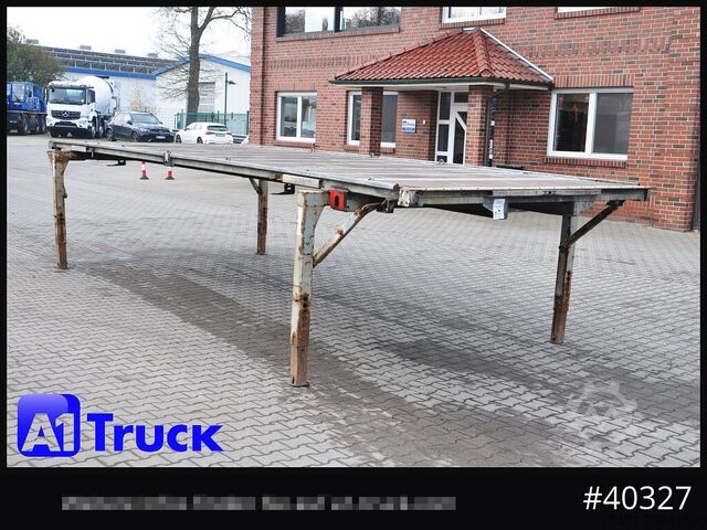 Swap body trailer WECON WPR 745, verzinkt, Plattform, Plateau,