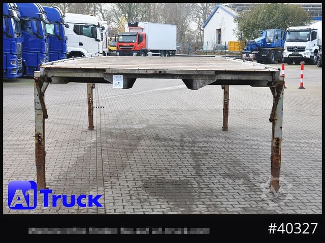 Swap body trailer WECON WPR 745, verzinkt, Plattform, Plateau,