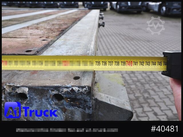 Swap body trailer WECON WPR 745, verzinkt, Plattform, Plateau,