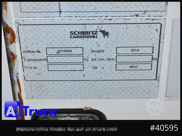 Kühlanhänger SCHMITZ Achwege & Tönjes, Rohrbahn, Fleisch, Schmitz Aufbau