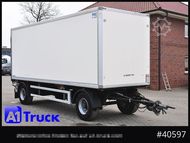 Box trailer KRONE Koffer ISO, stakr isoliert ehemaliger Kühlkoffer, Aluboden