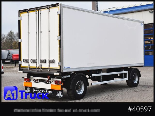 Box trailer KRONE Koffer ISO, stakr isoliert ehemaliger Kühlkoffer, Aluboden