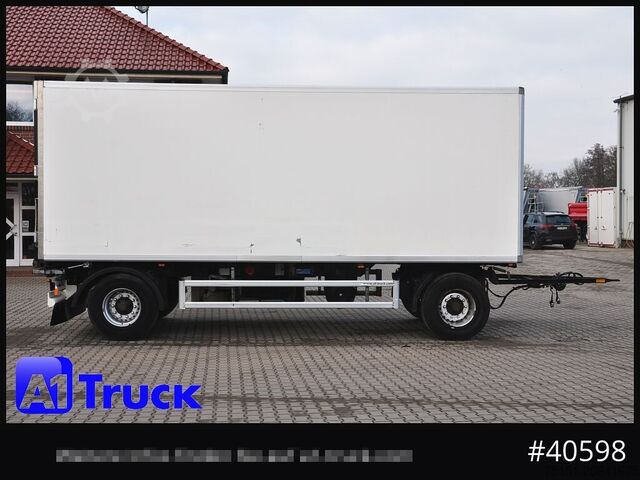 Box trailer KRONE Koffer ISO, stakr isoliert ehemaliger Kühlkoffer, Aluboden