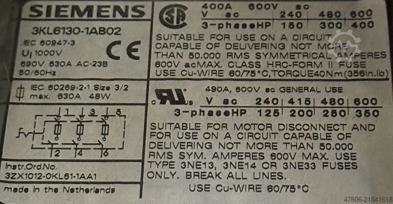 Frequency converter 200kW Siemens Sinamics G150