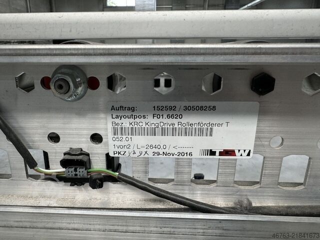 Roller conveyor TGW KRC KingDrive Rollenföderer