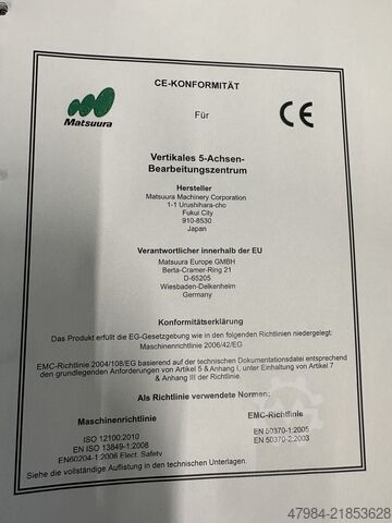 Universal machining center MATSUURA NX-520