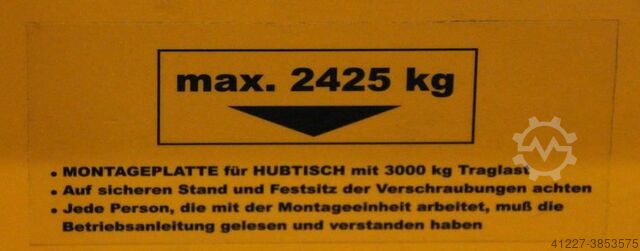 Clamping plate IBS 1345/900/H280 mm