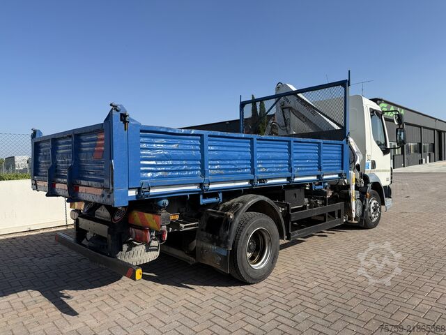 Kipper LKW DAF LF45.220 Kipper mit Kran Bonfiglioli