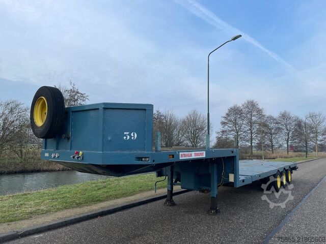 Low loader Broshuis E-2190 Steel-Blatt-Lames / Extendable 18.5 M To...