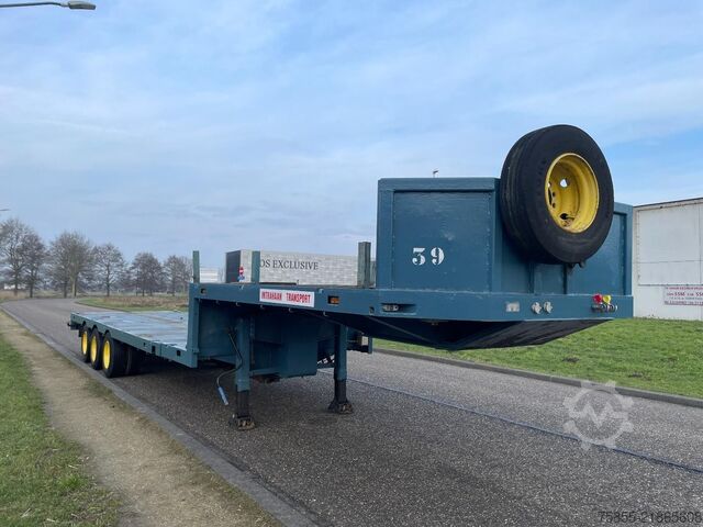 Low loader Broshuis E-2190 Steel-Blatt-Lames / Extendable 18.5 M To...