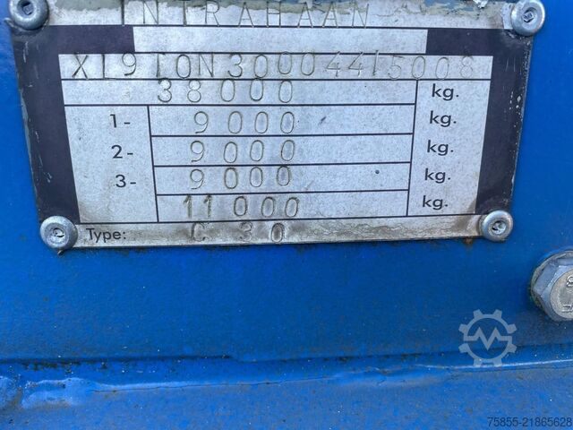 Container transport Haan C30 20 FT Tipper-Kipper / Compressor / NL Trailer
