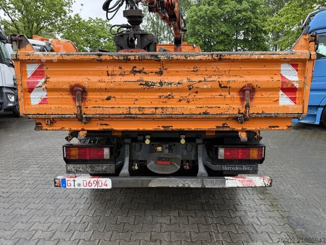 Tipper truck Mercedes-Benz Atego 1218 Kipper Kran Atlas 65