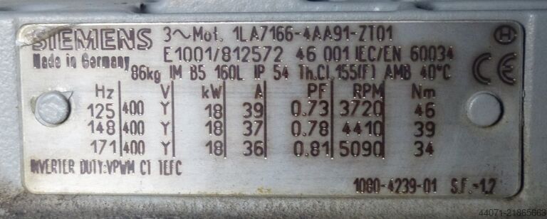 Screw compressor GA18VSDF Atlas Copco GA18VSDFF