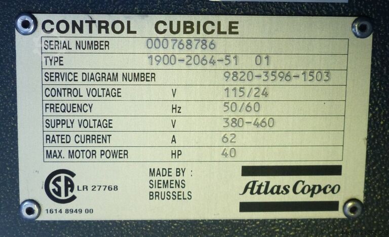 Screw compressor GA18VSDF Atlas Copco GA18VSDFF