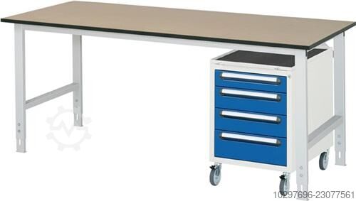 Work table B1000xD1000xH760-1080mm – 1 unit  