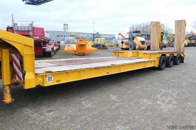 Low loader semitrailer LANGENDORF SATH 30/34, Hydr. Rampen, Gelenkt, Tiefbett