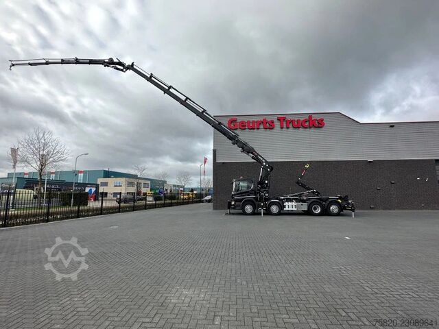 Scania P450 8X2 21 TON HAAKARM + HIAB 548 E-6 + JIB 150X-6 KRAAN/KRAN/CRANE/GRUA Scania P450 8X2 21 TON HAAKARM + HIAB 548 E-6 + JIB 15...