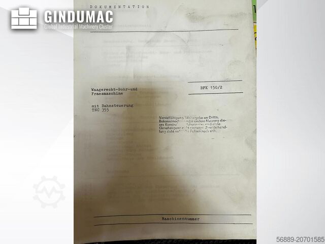 Bettfräsmaschine UNION BFK 150/2