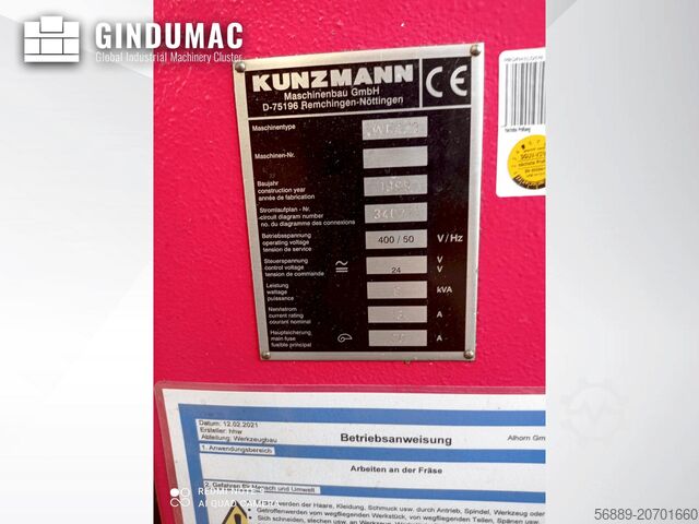 Universal Machining Centre KUNZMANN WF4/3
