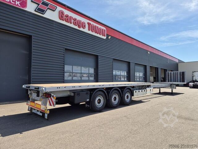 Flatbed semitrailers Lecitrailer PLATEAU TWISTLOCKS EXTENSIBLE