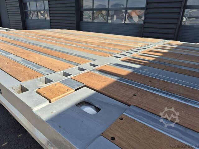 Flatbed semitrailers Lecitrailer PLATEAU TWISTLOCKS EXTENSIBLE