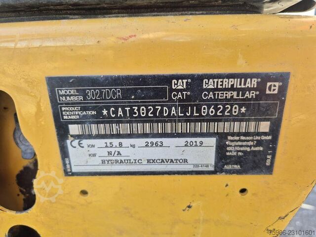 Mini excavators Caterpillar 302.7D