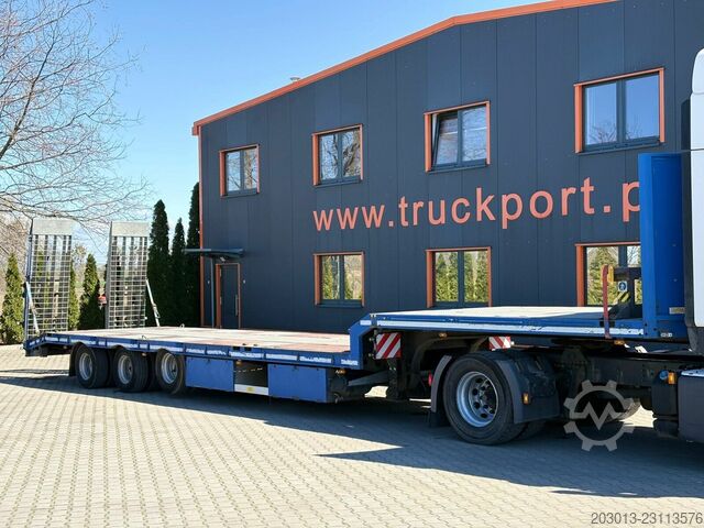 Low loader trailer HUMBAUR ELBO EN04 P Tieflader 3 Achse