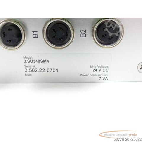 Component mPm MPM 3.SU340SM4 Unwucht-Messgerät SN:3.502.22.0701 - Neuwertig! -