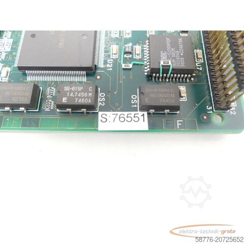 Component NUM num FC 200 202 885 Steuerungsplatine SN:76551 + FC 200 202 889 Optionskarte