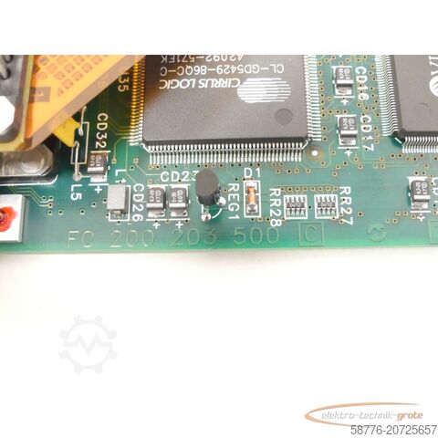 Component NUM num FC 200 203 500 Steuerungsplatine SN:76747