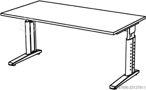 Schreibtisch Teda H680-860xB1600xT800mm - 1 ST  