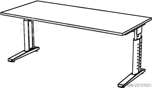 Desk Teda H680-860 x W1800 x D800mm - 1 unit  