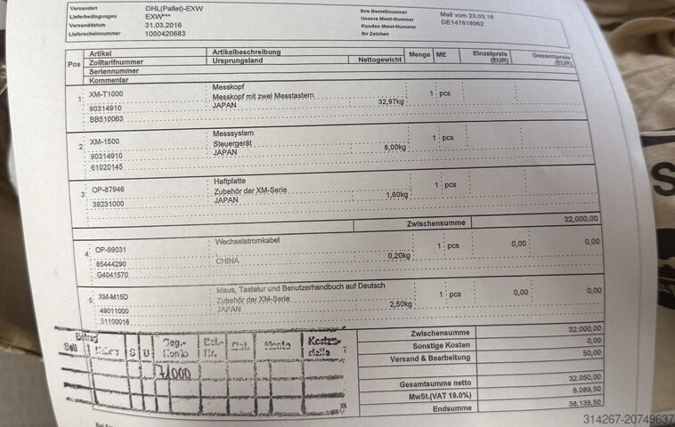 Messsystem Keyence XM-1500
