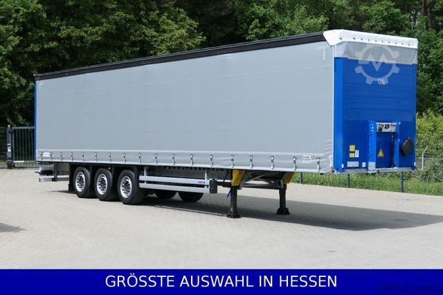 Open semitrailer with tarp SCHMITZ CARGOBULL 6to Leergewicht Liftachse XL+Getränke ¤429.-mtl