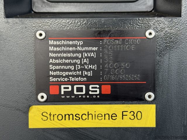 POS PosMill Typ C1050 Universal Milling Machine POS PosMill Typ C1050
