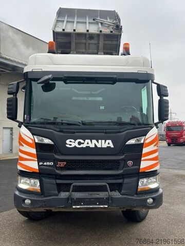Three-sided tipper truck SCANIA P450 XT ,8X4 MEILLER GESTEINSKIPPER, BORDMATIK,  RETARDER