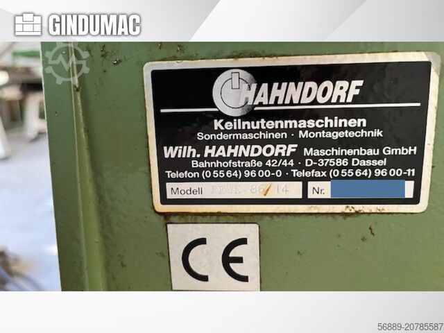 Werkzeugmaschine HAHNDORF REWK 86/14