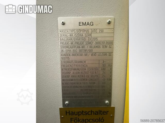 Vertikal-Drehmaschine EMAG VTC 250