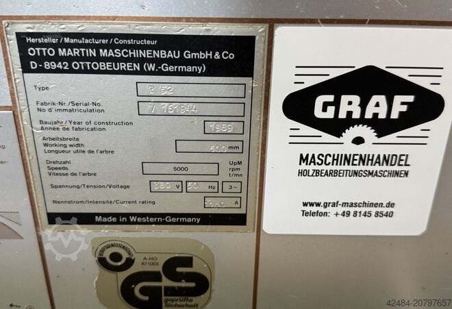 Abrichthobelmaschine Martin T52