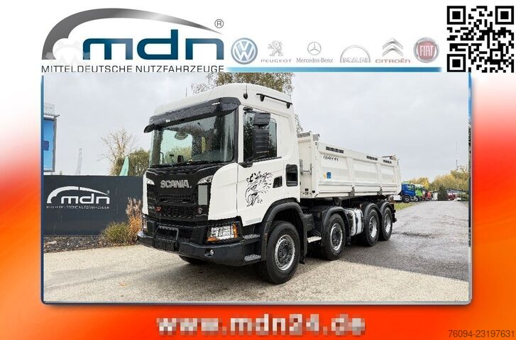 Kipper LKW SCANIA 460 G XT 8x4 MEILLER Kipper Bordmatik
