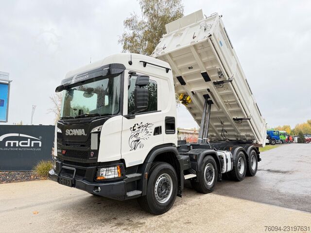Kipper LKW SCANIA 460 G XT 8x4 MEILLER Kipper Bordmatik