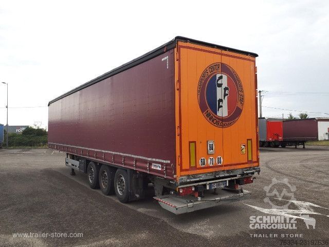 Auflieger mit Pritsche & Plane Schmitz Cargobull Semitrailer Curtainsider Standard Hayon