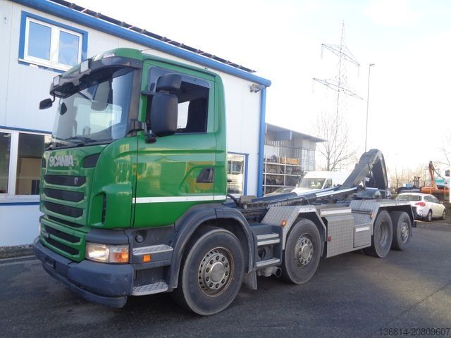 Abrollkipper SCANIA G420 8x2 Hiab Abroller Retarder Klima