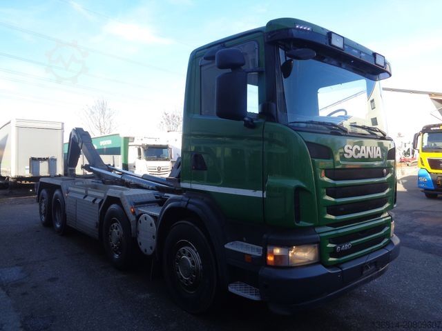 Abrollkipper SCANIA G420 8x2 Hiab Abroller Retarder Klima