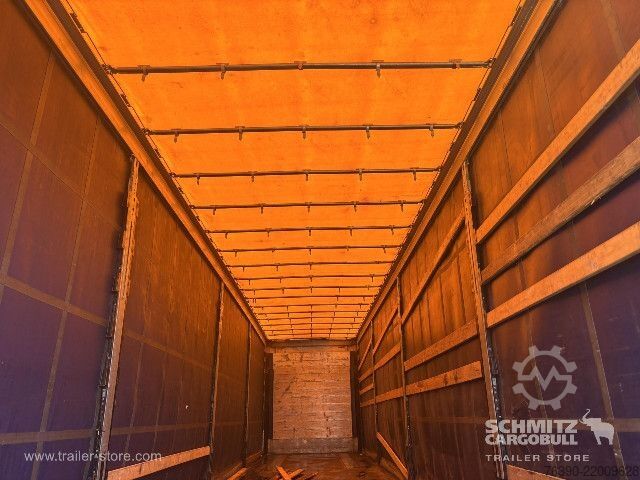 Open semitrailer with tarp Schmitz Cargobull Semitrailer Curtainsider Mega