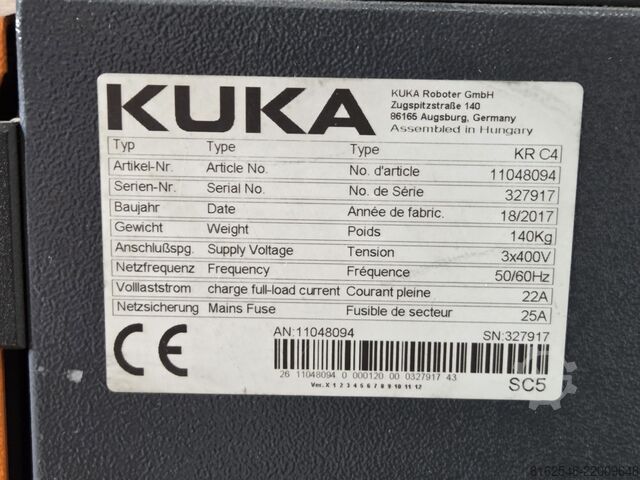 Industrial robot KUKA R1610 KRC4