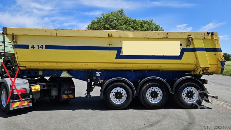 Tipper semitrailer Schmitz Cargobull SKI 24 SL 06-7.2 Stahlrundmulde