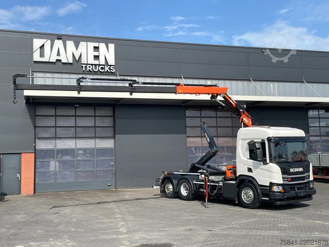 Crane truck Scania P340 P340 XT Atlas 96.3E - A3L laadkraan + VDL ...